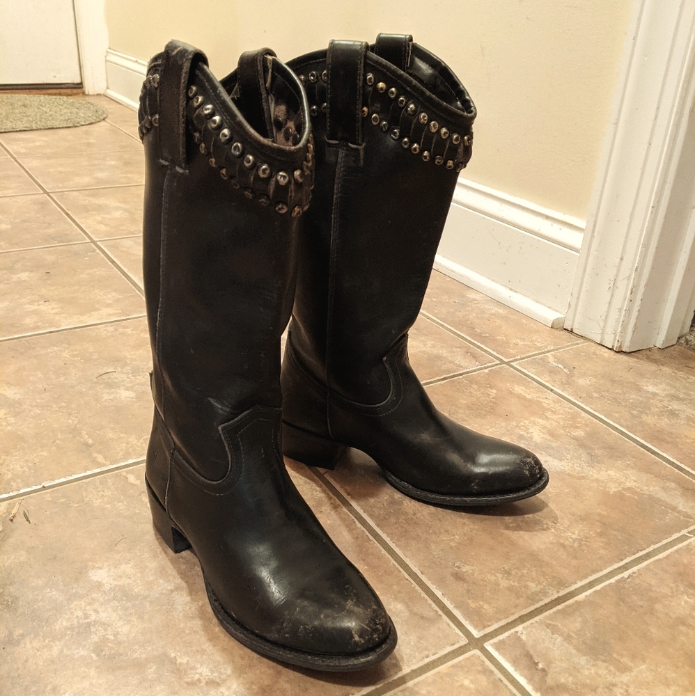 Frye New Diana Cut Std Tall black boots 6M